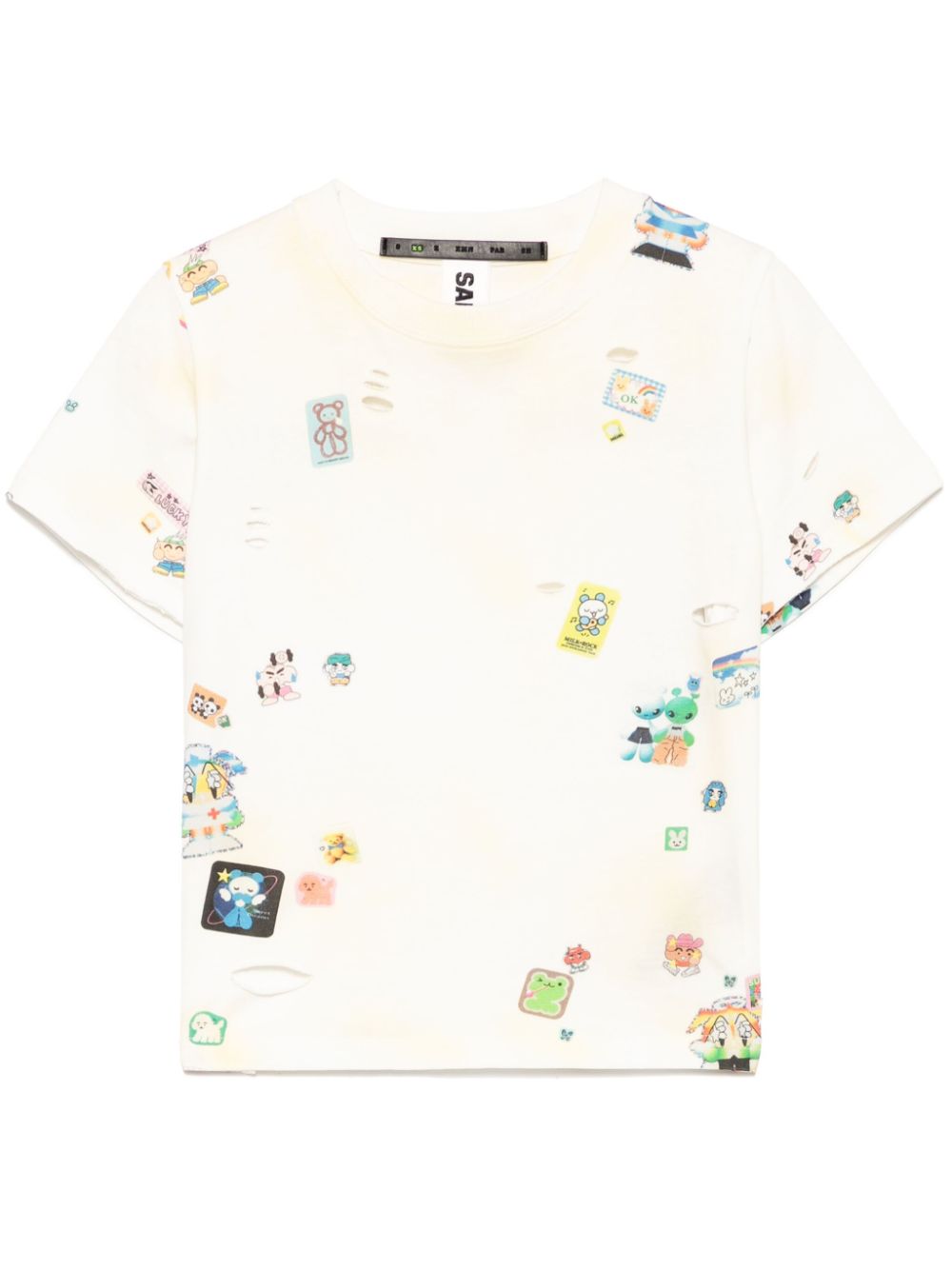 all-over graphic T-shirt