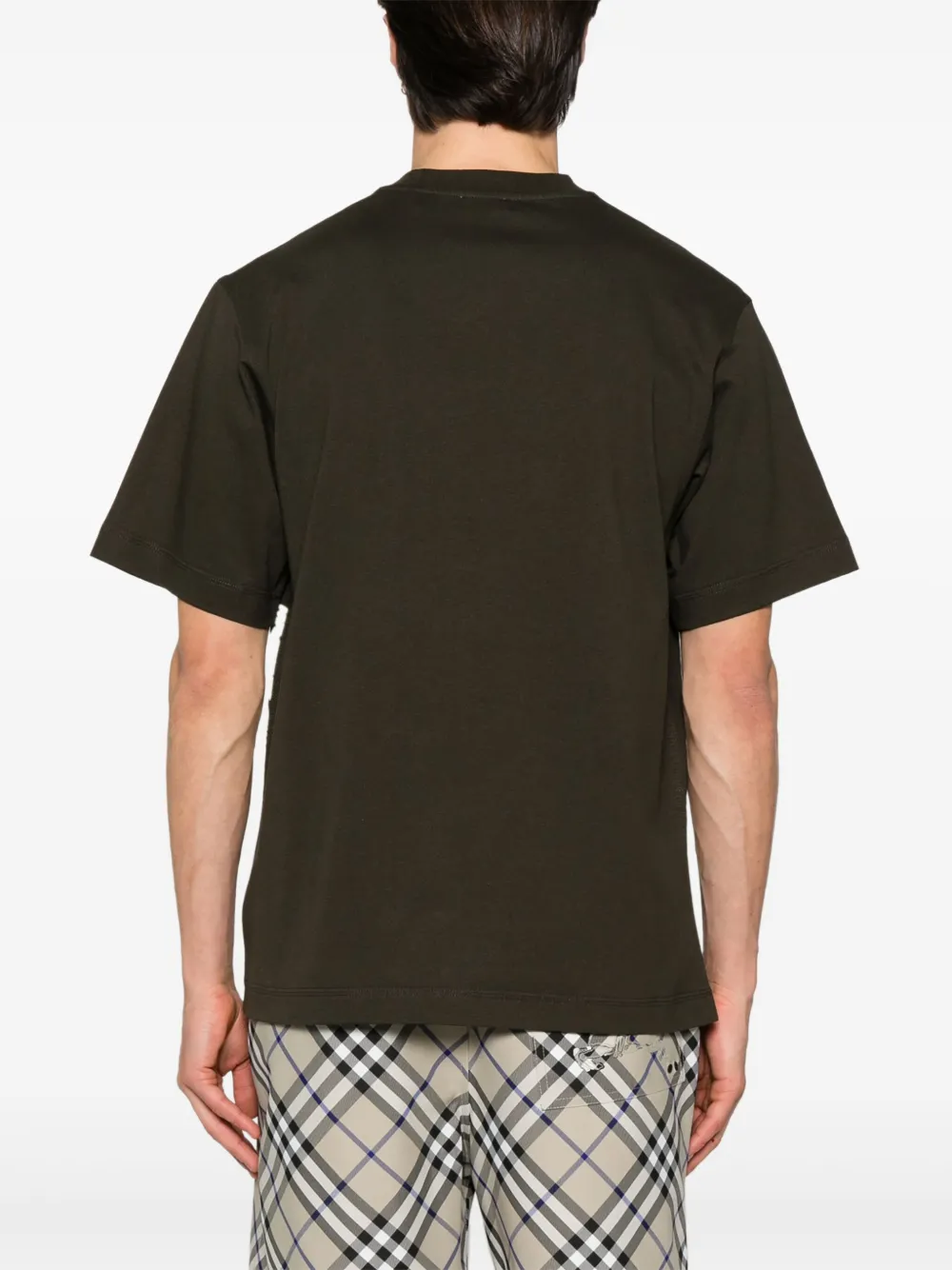 Burberry T-shirt met logo Groen