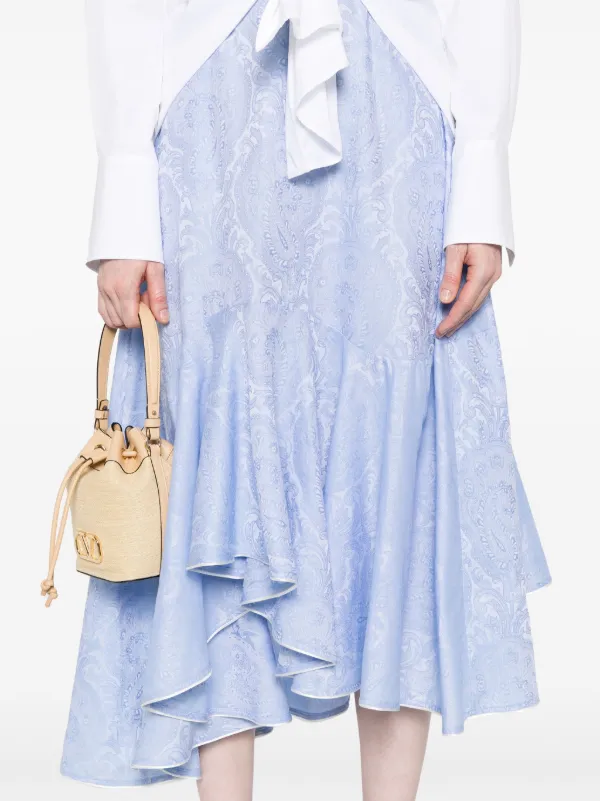 ETRO ペイズリー スカート ブルー ETRO ペイズリー プリーツスカート | ブルー | FARFETCH JP