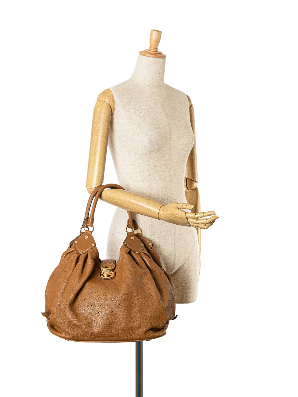 Louis Vuitton Pre-Owned 2013 Monogram Mahina L hobo bag - Bruin