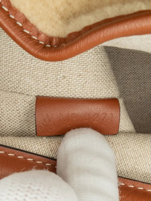 Celine Pre-Owned 2021 Shearling 16 Bucket Bag | Brown | FARFETCH