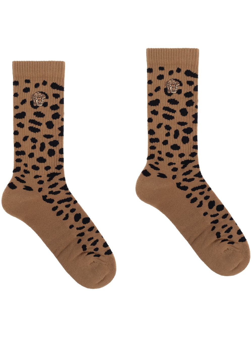 Medusa-embroidered socks