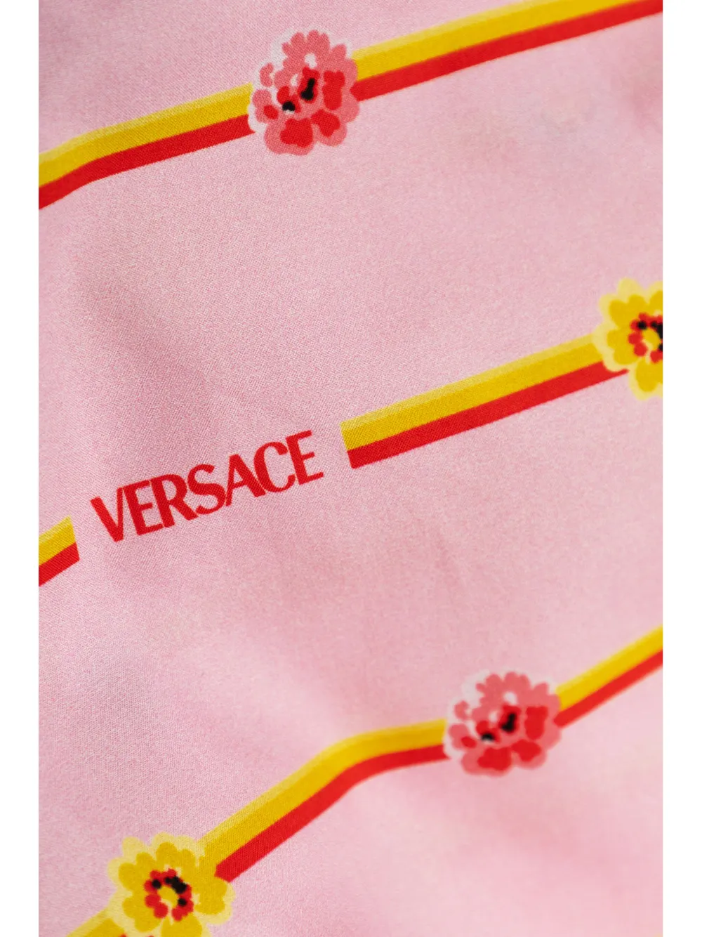 Versace Kids Shorts met bloemenprint Roze