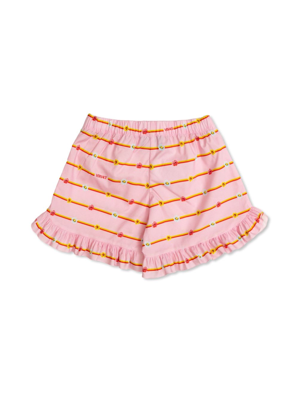 Versace Kids Shorts met bloemenprint - Roze