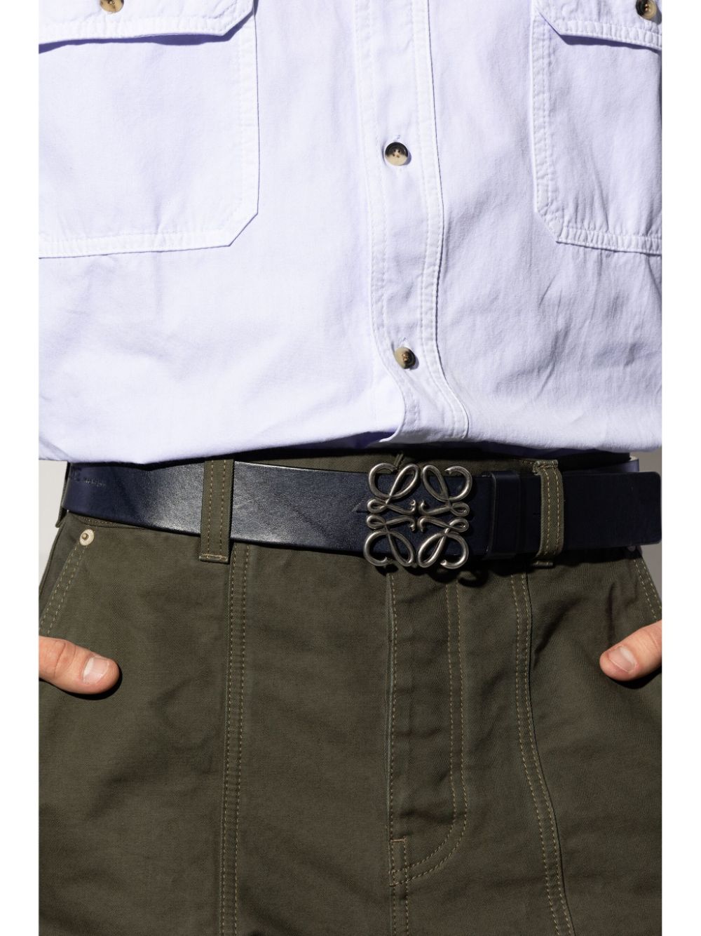 LOEWE Anagram belt - Blue