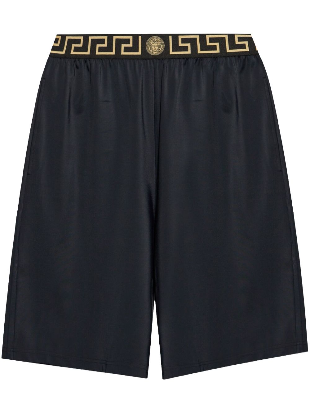 Versace Shorts met Greca tailleband Zwart