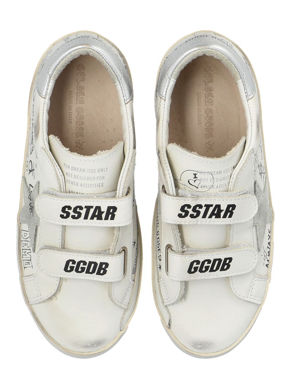 Golden Goose Kids Old School sneakers Wit