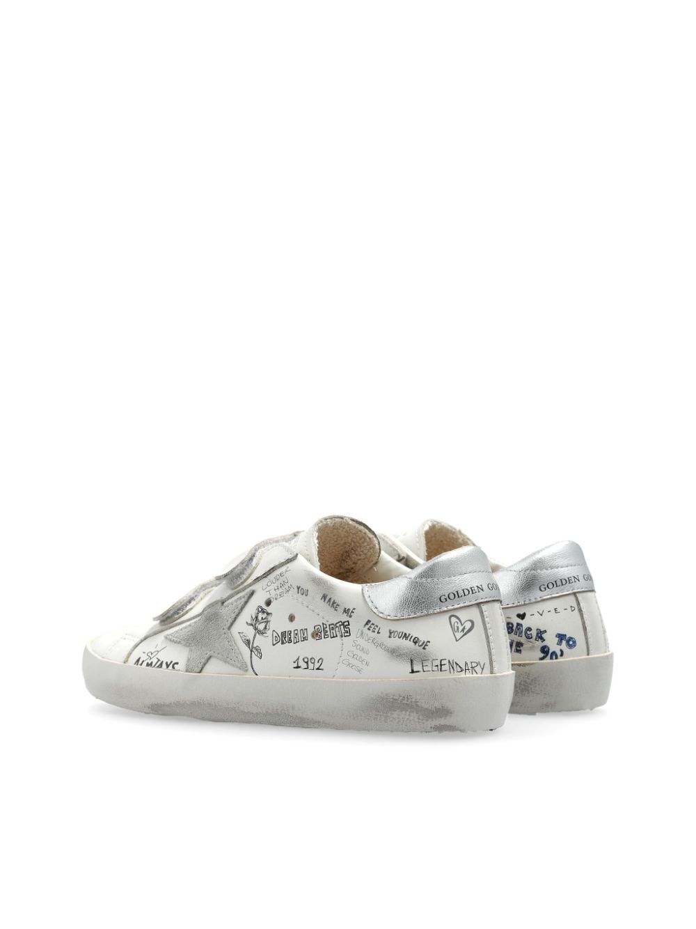 Golden Goose Kids Old School sneakers Wit