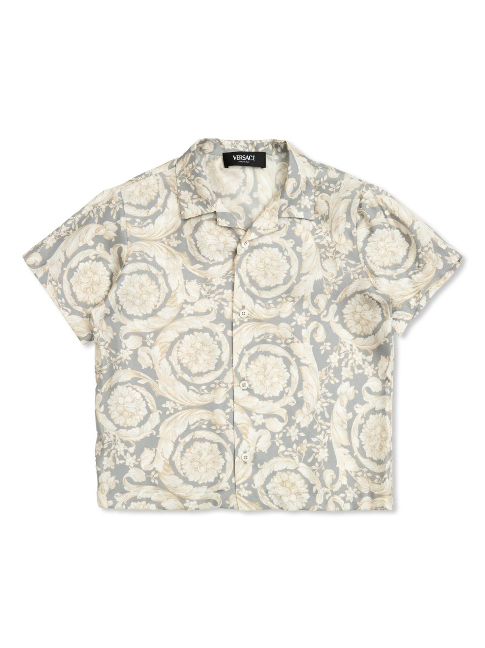 Versace Kids Barocco sil shirt - Grey