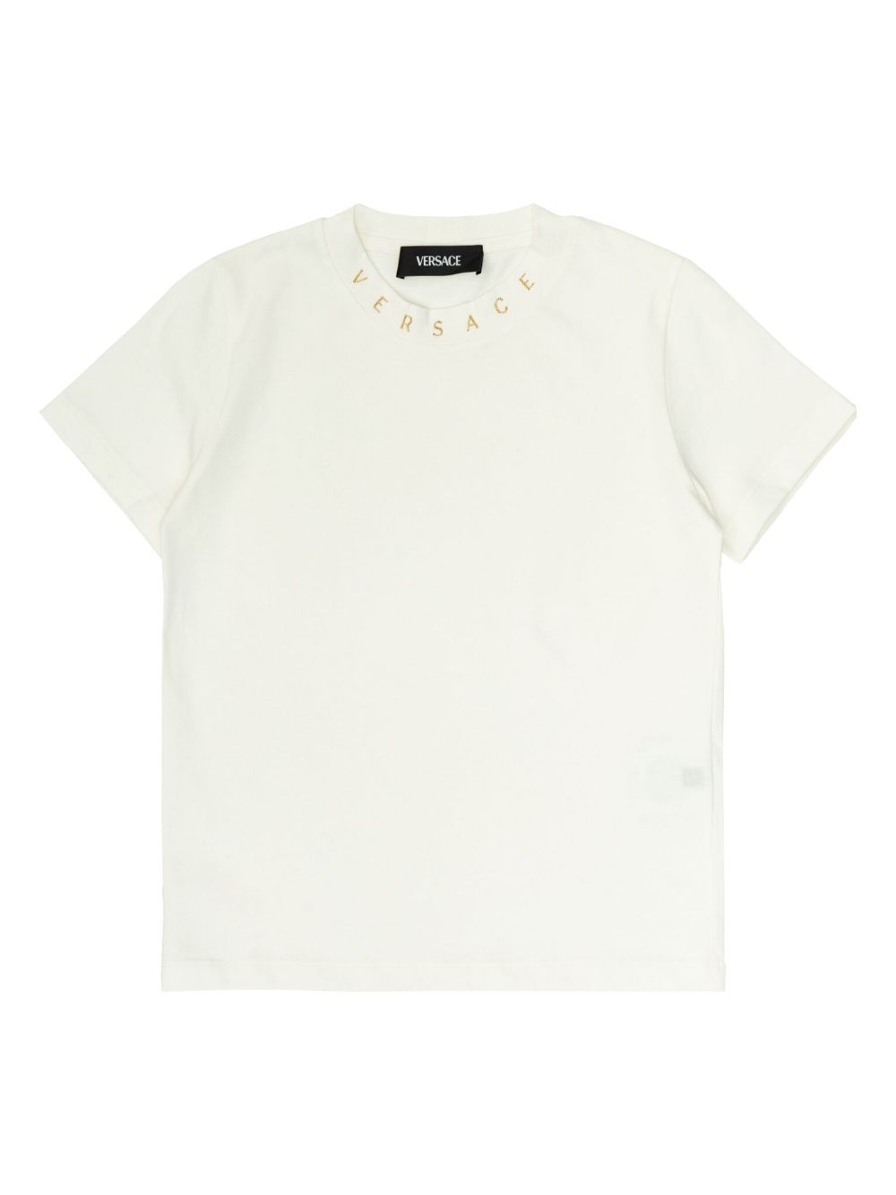 Versace Kids T-shirt verfraaid met logo Wit