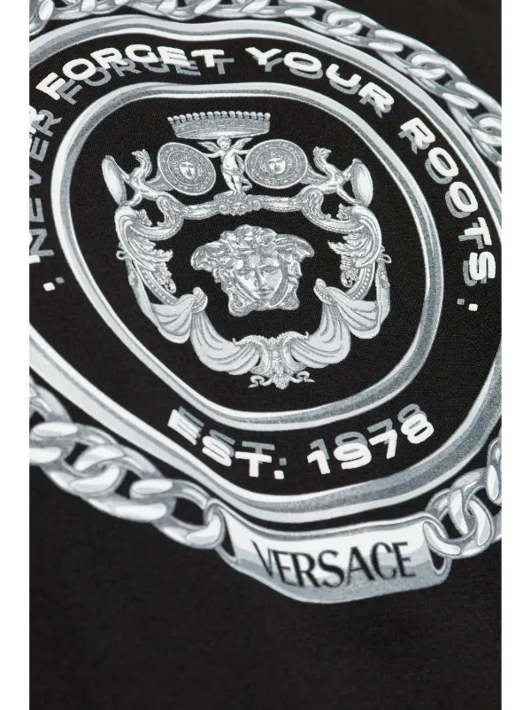 VERSACE☆チェーンクレストTシャツ Versace チェーンクレスト Tシャツ | ブラック | FARFETCH JP