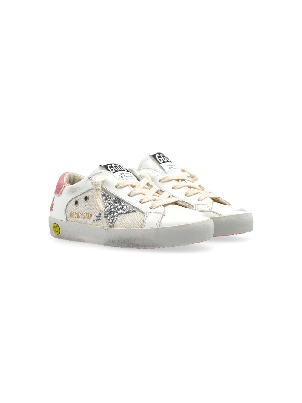 Golden Goose Kids Super-Star low-top sneakers Wit