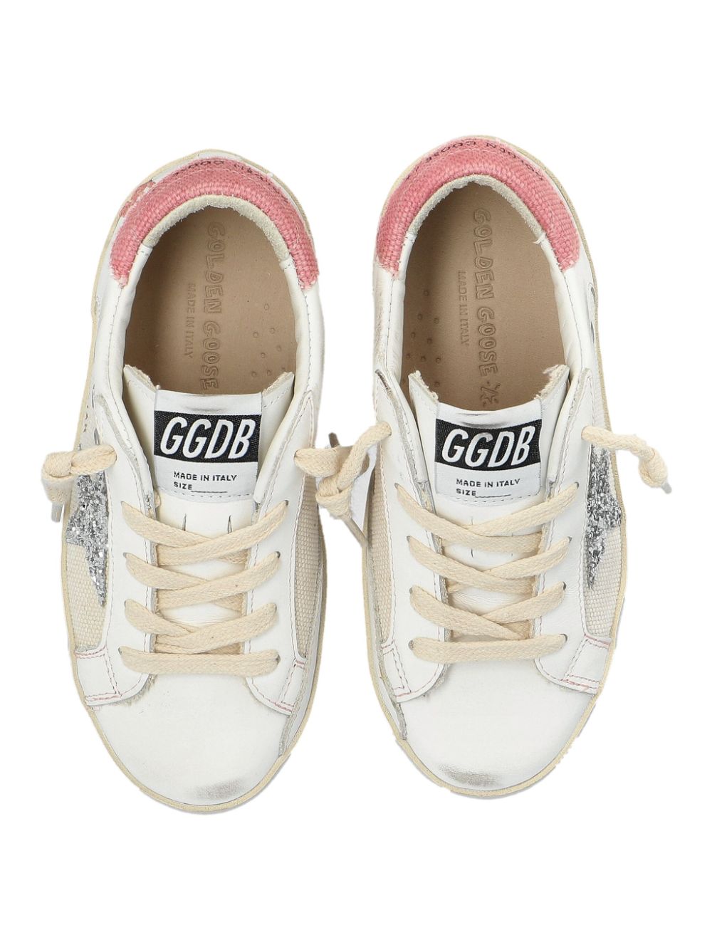 Golden Goose Kids Super-Star low-top sneakers Wit