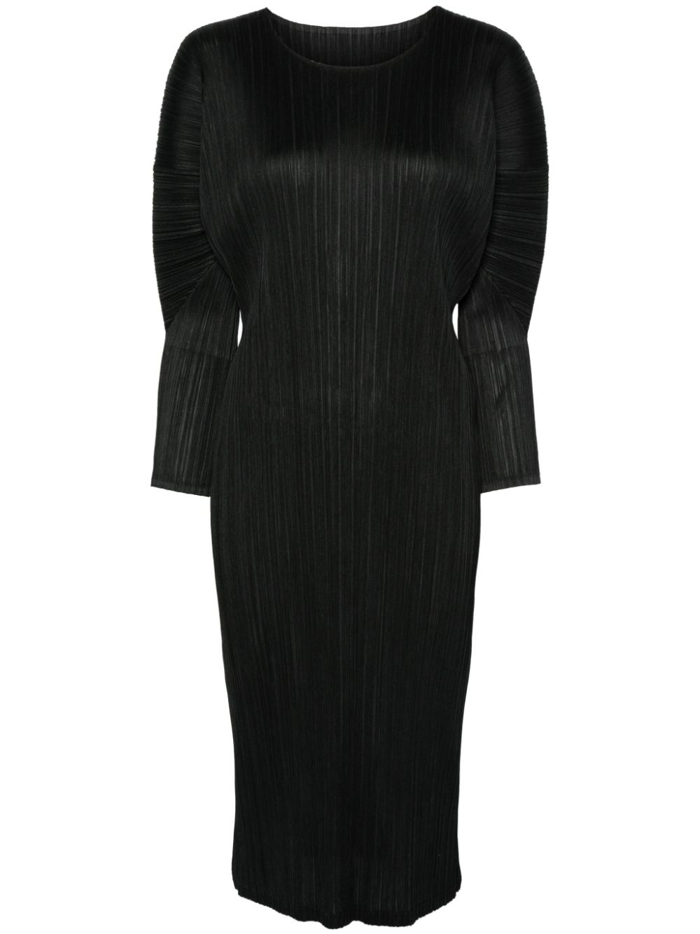 Pleats Please Issey Miyake Monthly Colors: October midi dress – Black