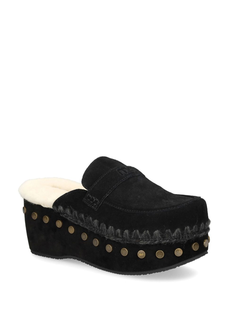 Mou 67mm suede clogs - Zwart