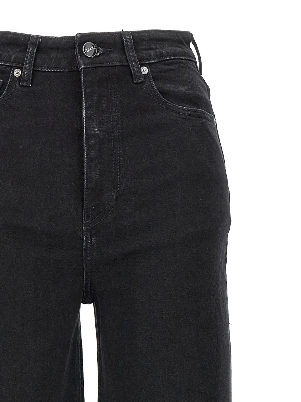 GANNI Andi jeans Zwart
