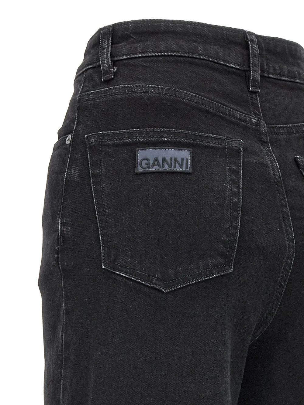 GANNI Andi jeans Zwart