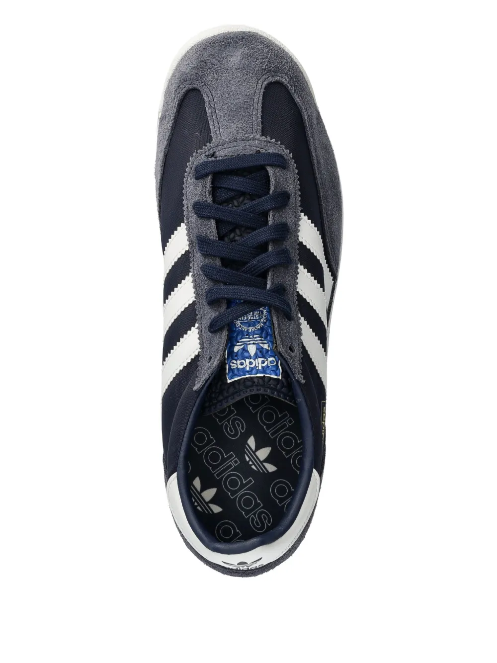 Adidas Originals Three-stripe Suede Trainers In Gray
