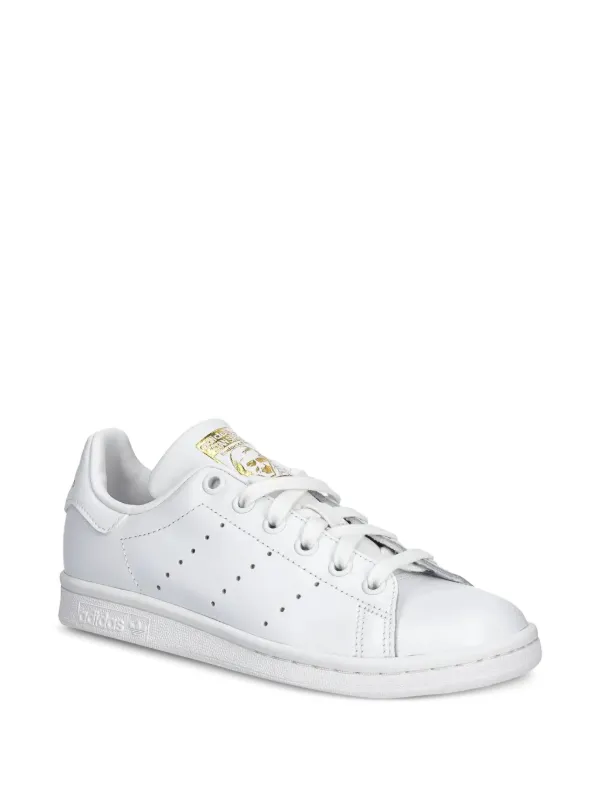 adidas gazelle silver green womens Y-3 Unisex Stan Smith Leather Black / Black / Black Low Top Sneakers