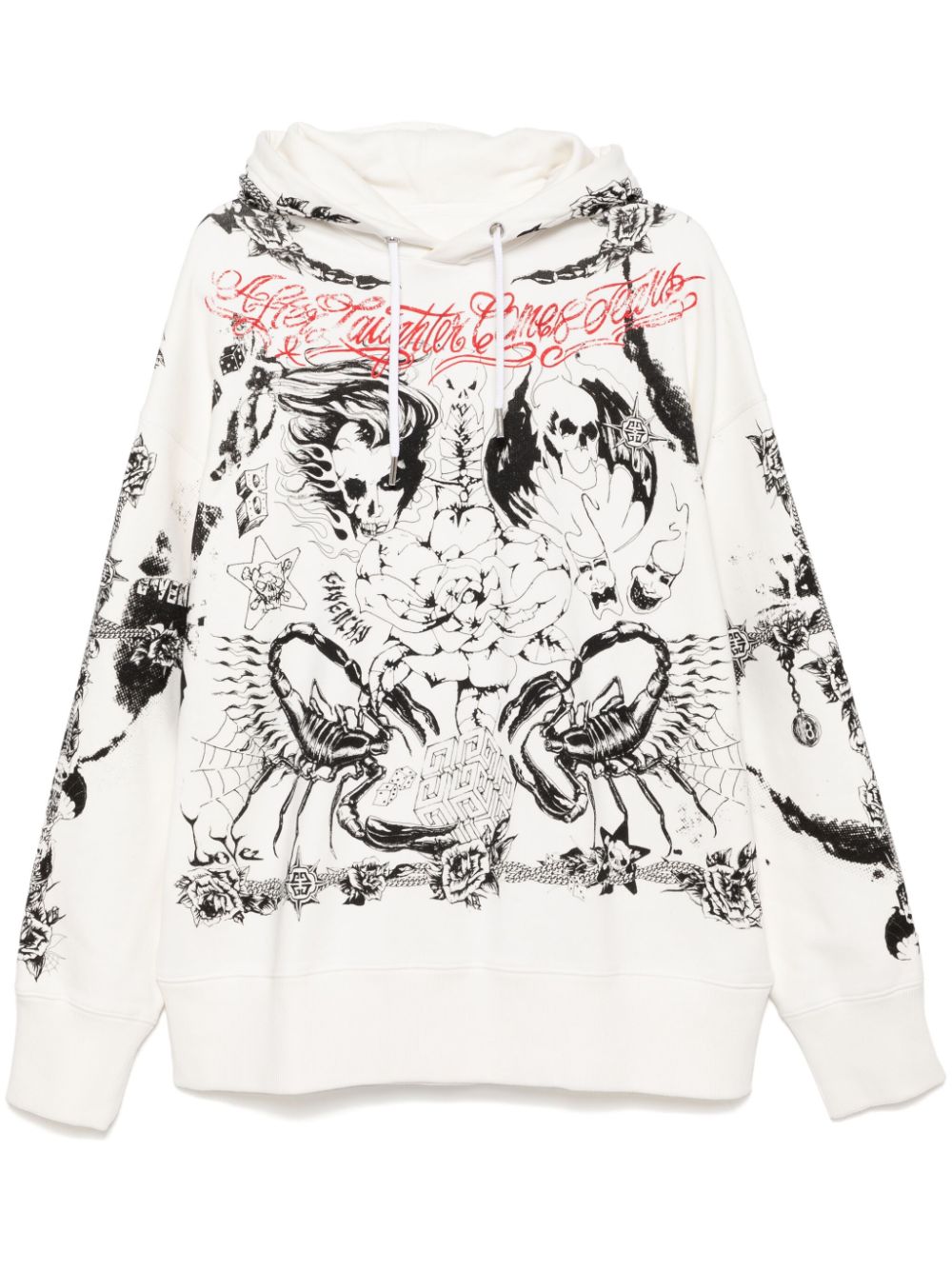 Givenchy graphic-print hoodie - White