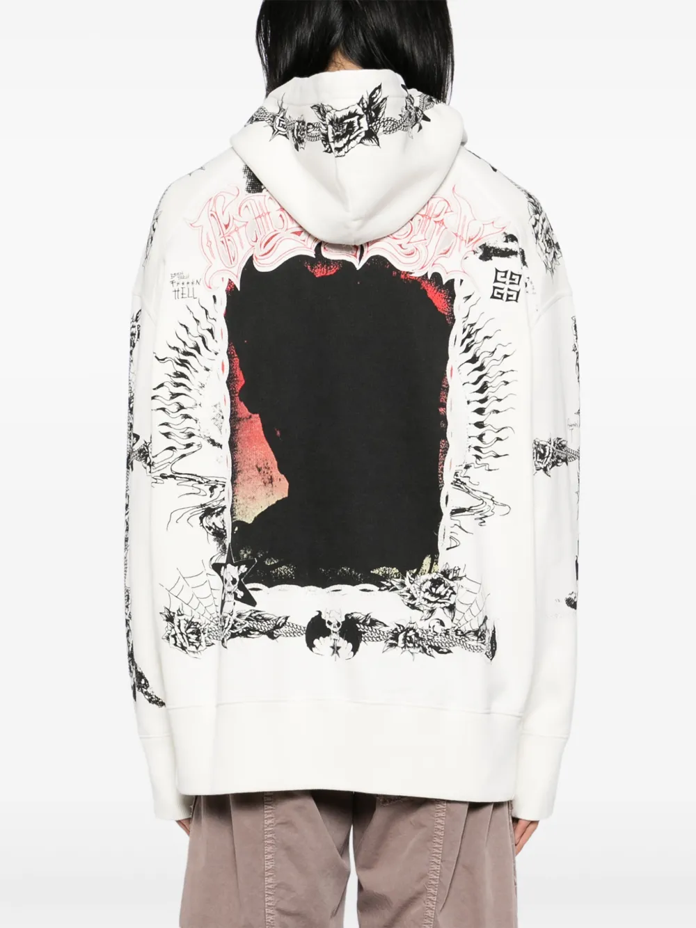 Givenchy Hoodie met print Wit