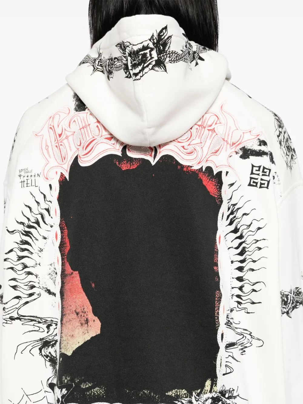 Givenchy Hoodie met print Wit