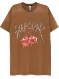 Sankuanz logo-print T-shirt - Brown