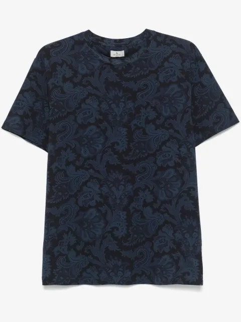 ETRO playera con estampado de cachemira