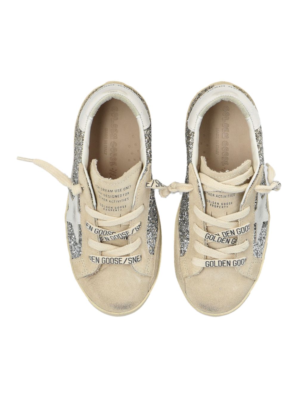 Golden Goose Kids Superstar sneakers Zilver