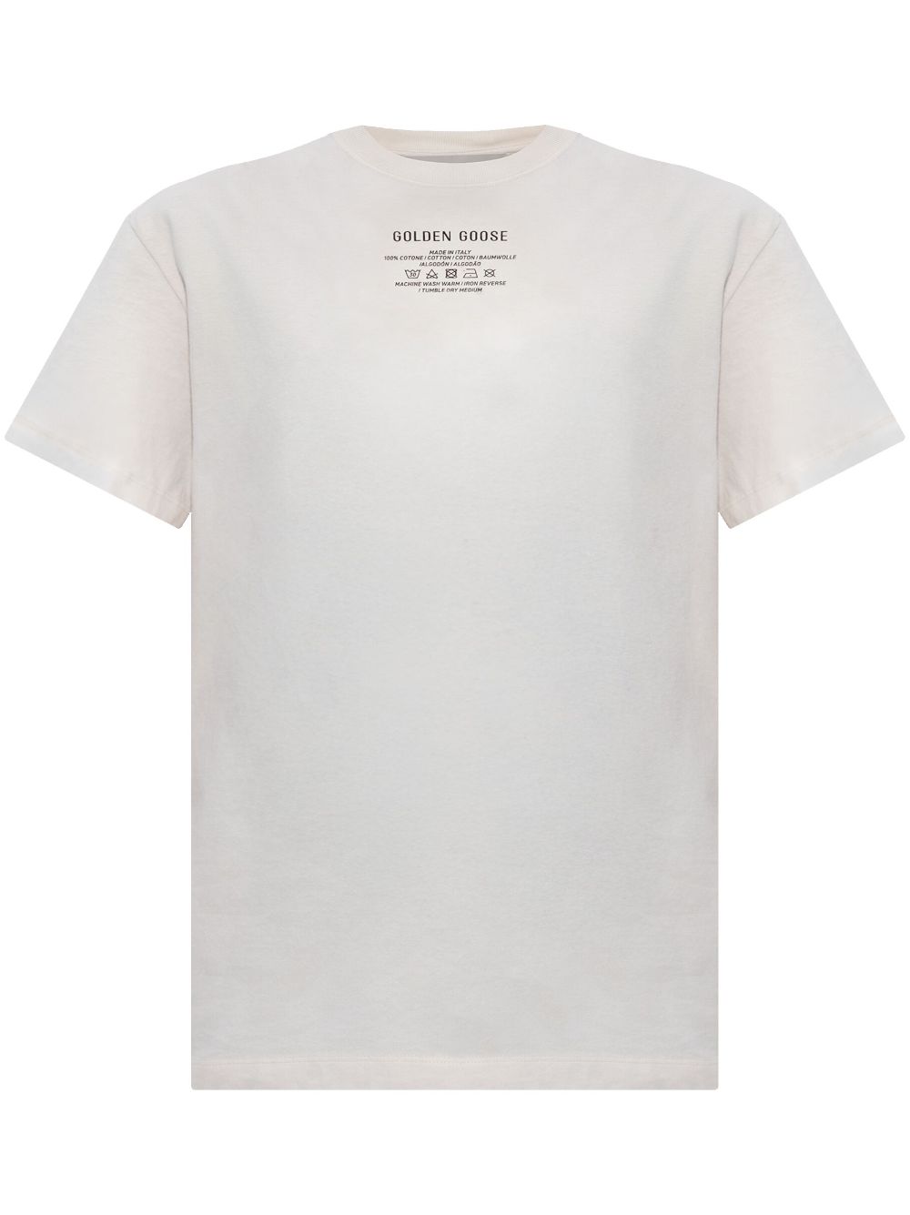 Golden Goose T-shirt met logo Wit