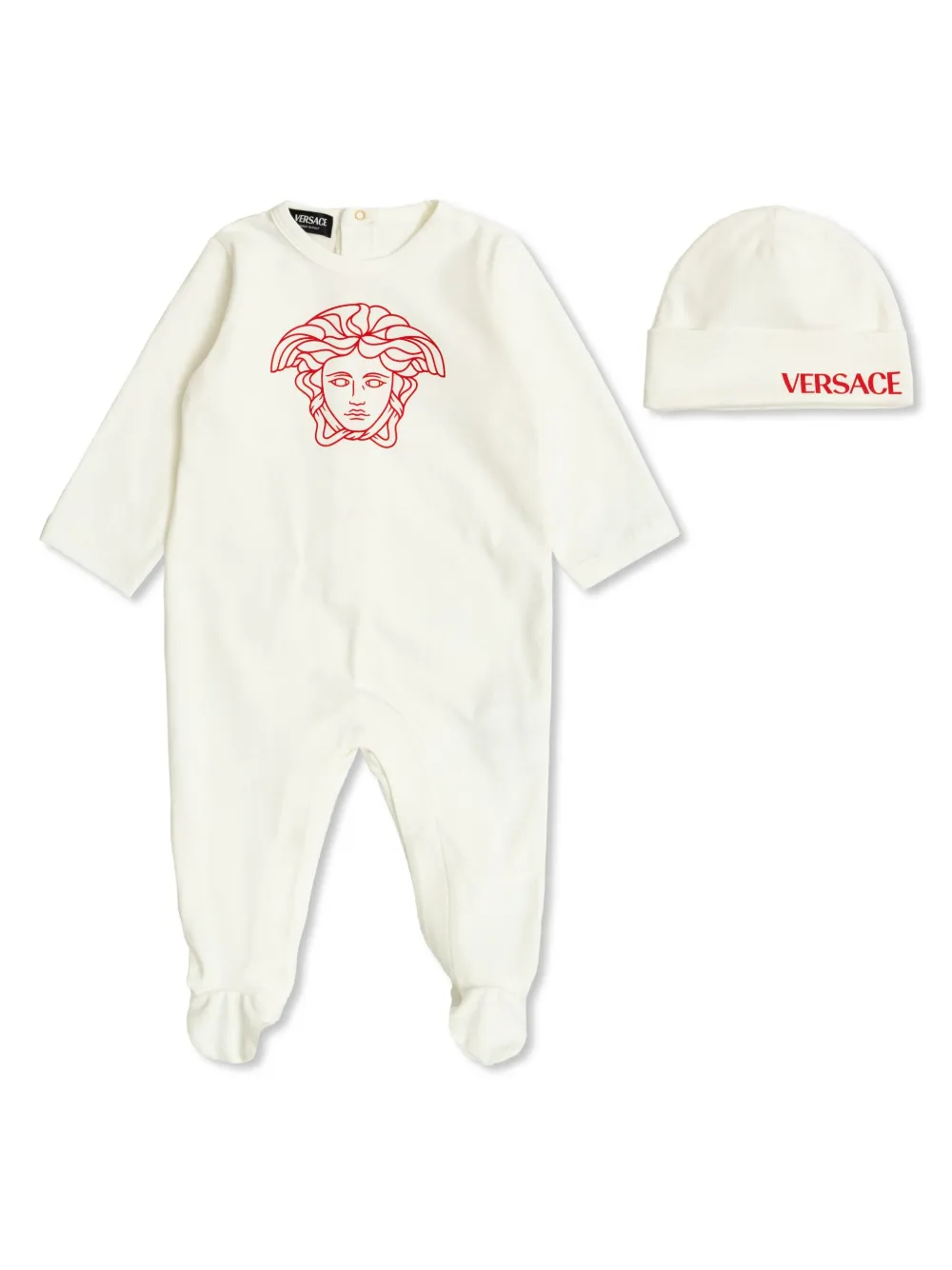 VERSACE MEDUSA-PRINT BABYGROW SET