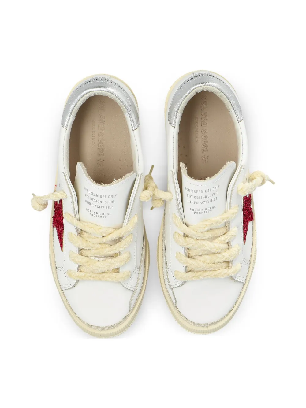 Golden Goose Kids Super-Star low-top sneakers Wit