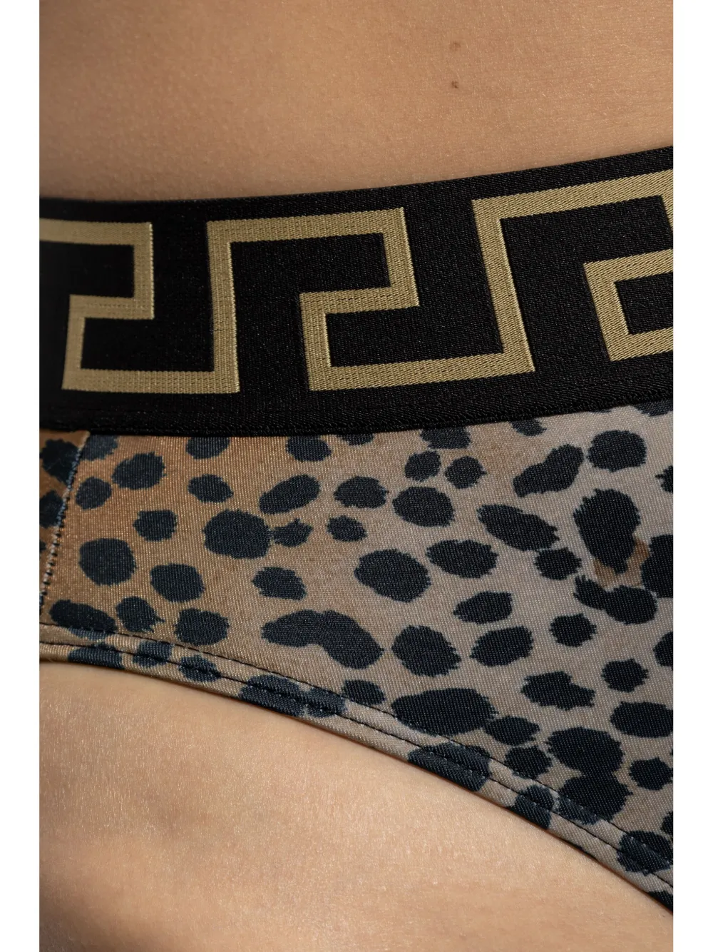 Versace Bikinibroek met luipaardprint Beige
