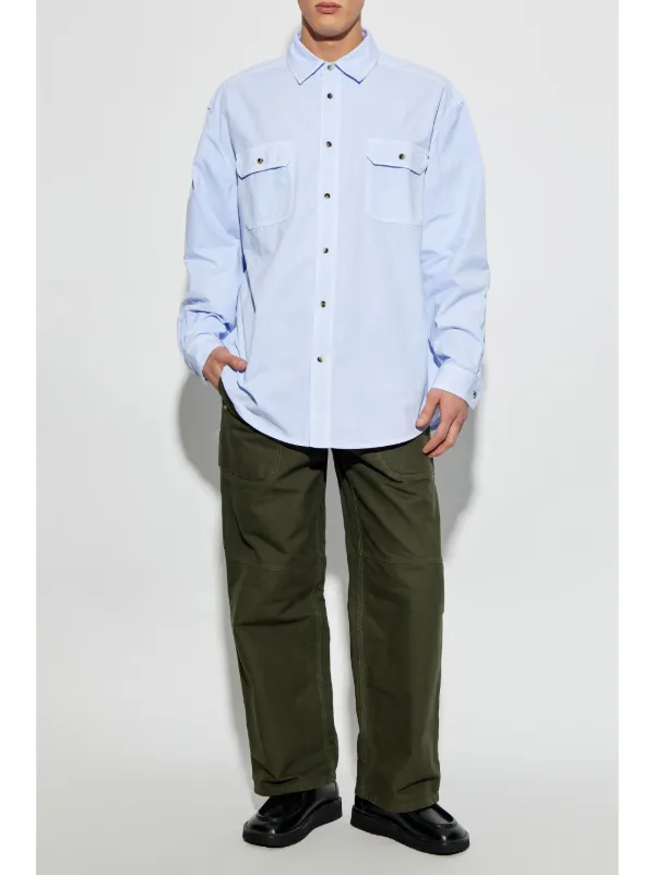 LOEWE コットン シャツ | ブルー | FARFETCH JP