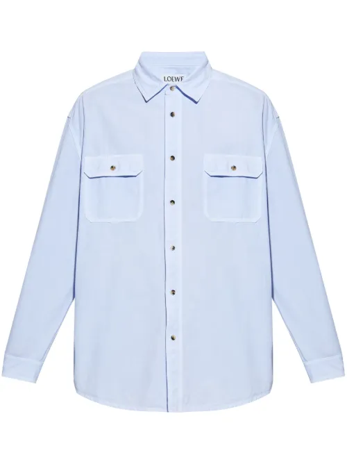 LOEWE chemise en coton - Bleu - LOEWE - Modalova
