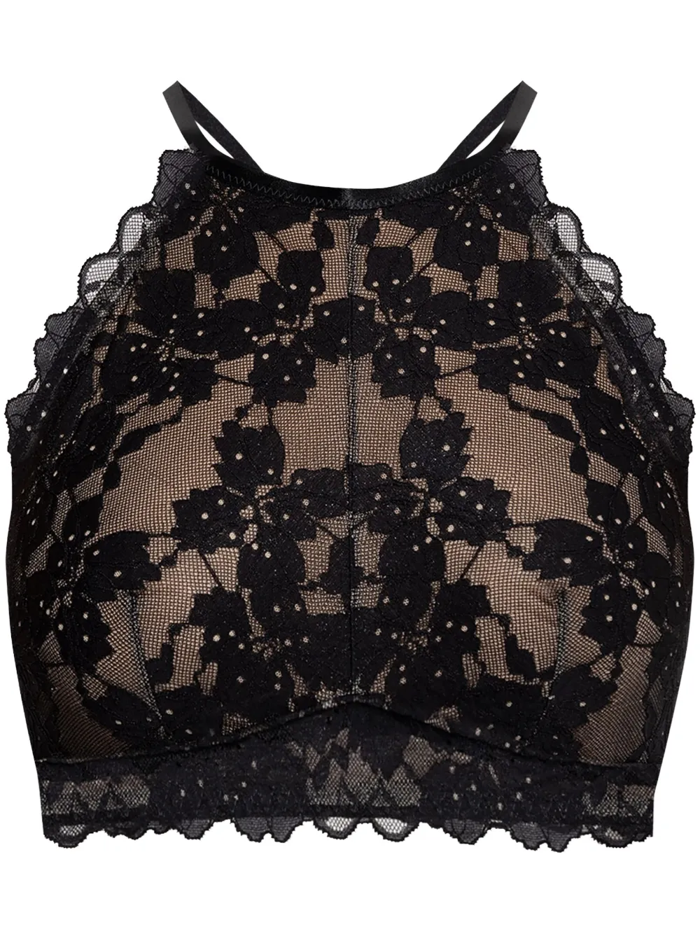 Hanro Bralette com renda | Preto | Image 1