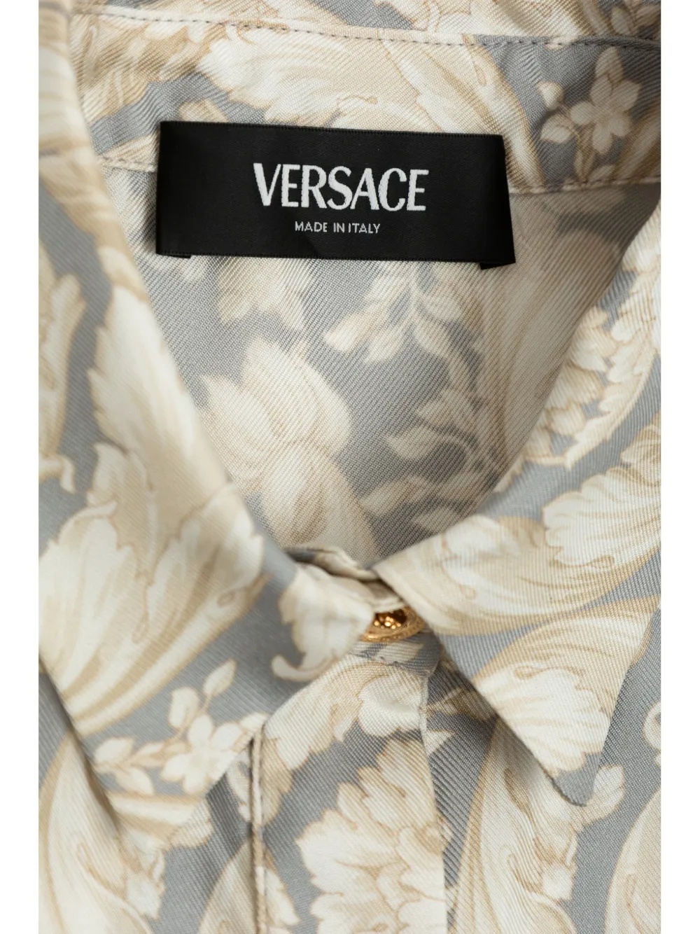 Versace Kids Mini-jurk met barokprint Grijs