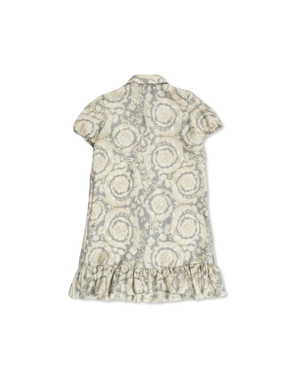 versacekids Versace Kids Mini-jurk met barokprint - Grijs