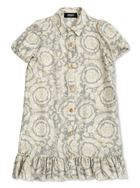 Versace Kids Barocco-print short dress 