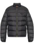 Versace embroidered logo puffer jacket - Black