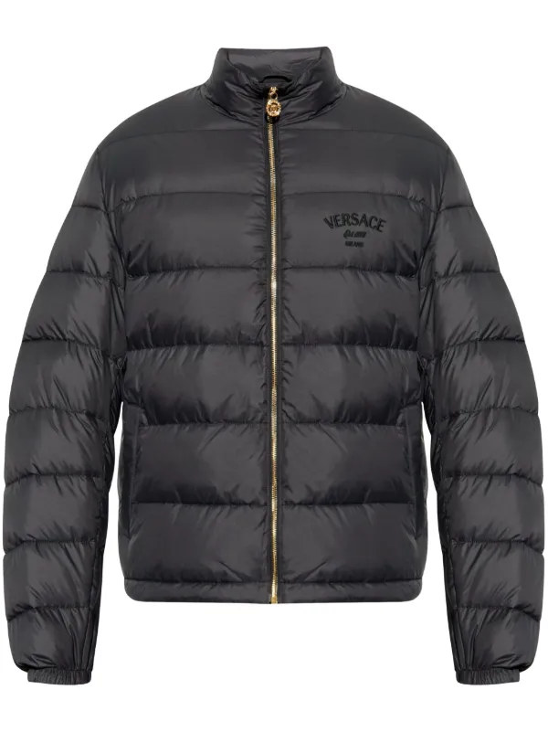 Versace パデッドジャケット | ブラック | FARFETCH JP