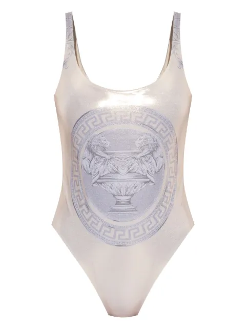Versace statue print swimsuit