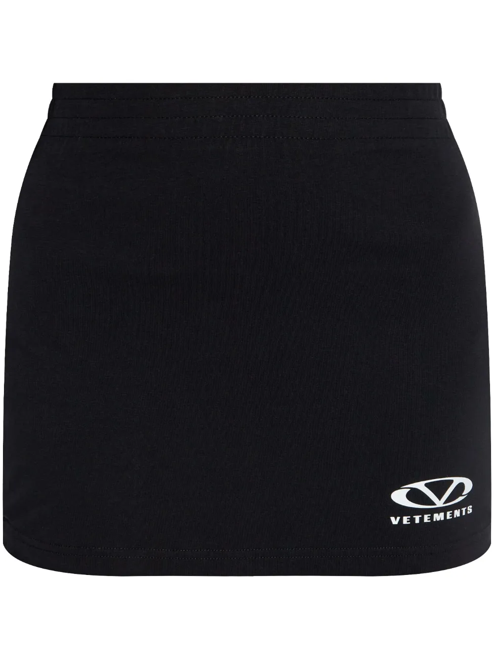 VETEMENTS Mini-rok met logoprint Zwart