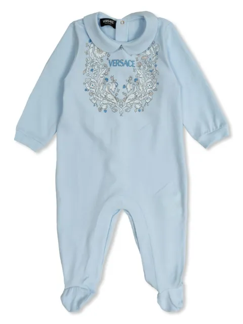 Versace Kids logo-print romper