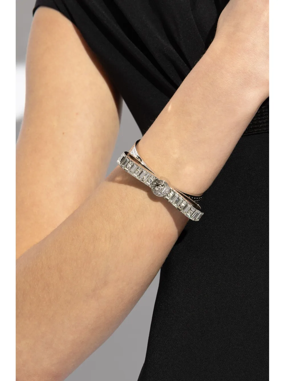 Affordable Versace Medusa crystal-embellished bracelet Women