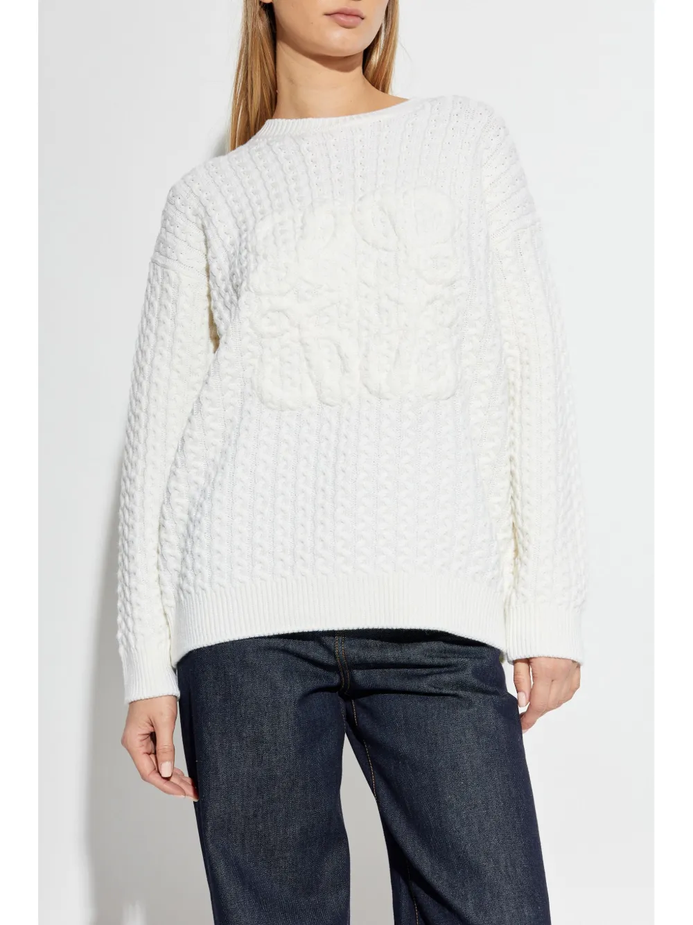 LOEWE Wollen trui Wit
