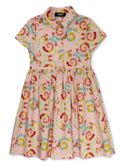 Versace Kids floral-print dress