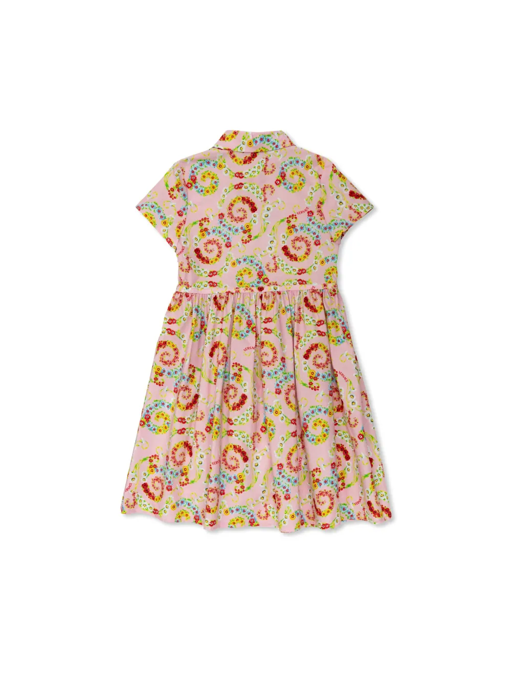 versacekids Versace Kids Jurk met bloemenprint - Roze