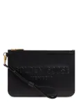 Golden Goose logo-embossed clutch bag - Black