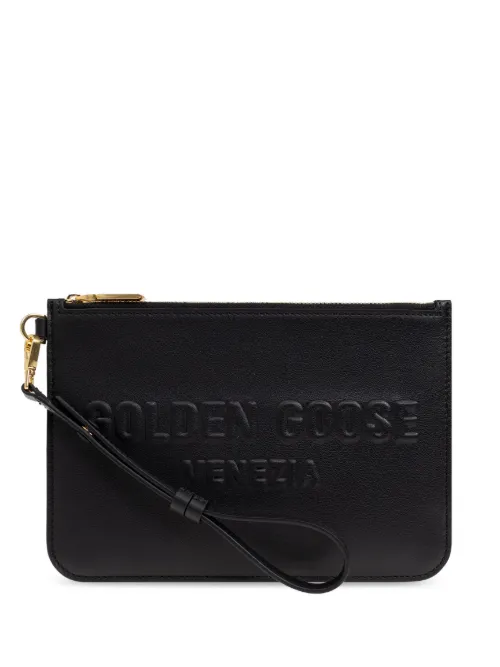 Pochette à logo embossé - Golden Goose - Modalova
